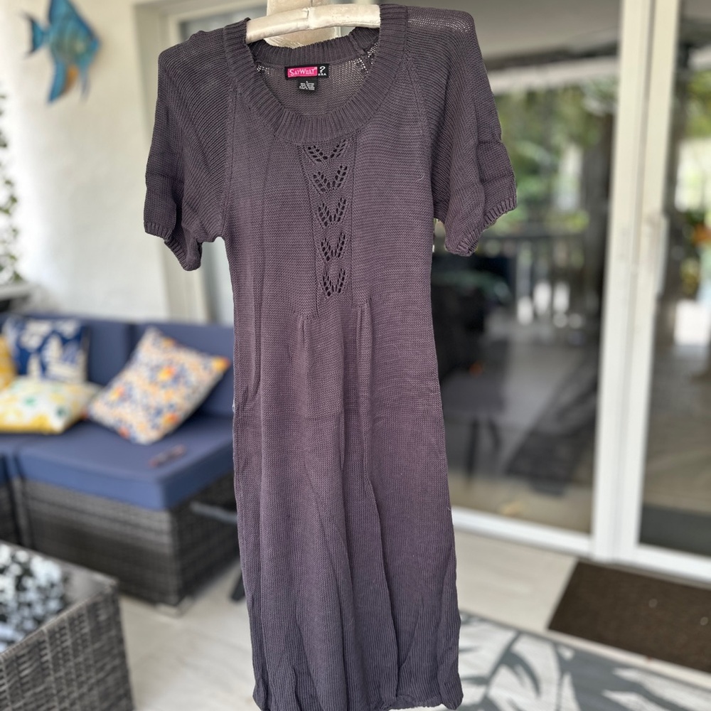 Charming Charlie Purple Knit Dress